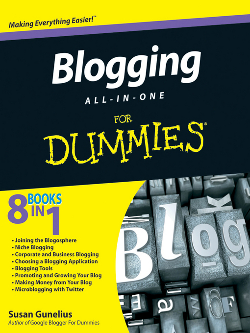 Title details for Blogging All-in-One For Dummies by Susan Gunelius - Available
